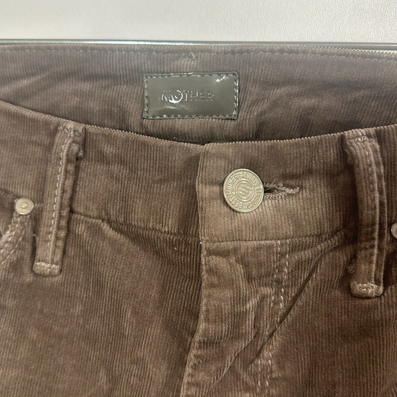 Mother The Looker Hopscotch brown skinny corduroy jeans size 26 - Picture 4 of 9